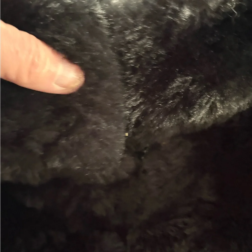 Ambiance Black Faux Fur Jacket - Picture 4 of 6